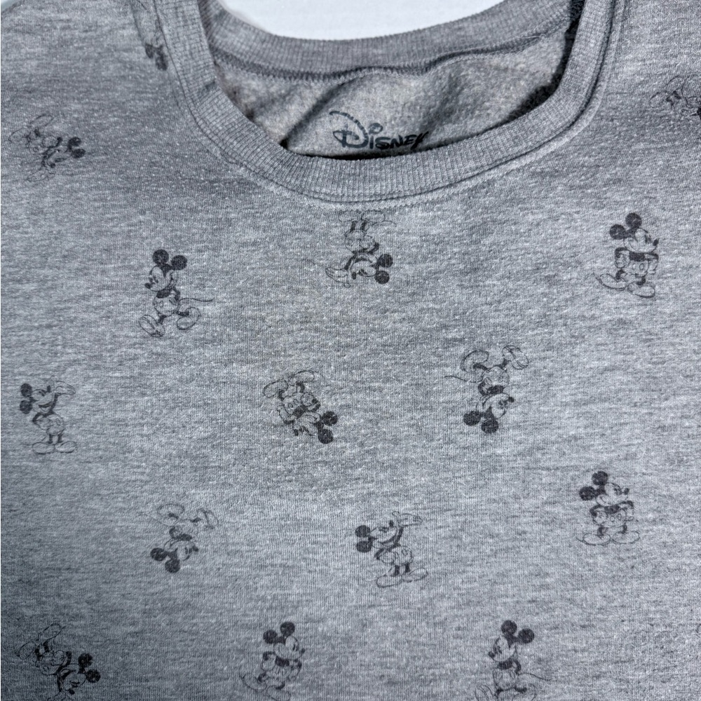 Disney Mickey Mouse Grey Sweatshirt Character Fashions, Size XL - Picture 5 of 5